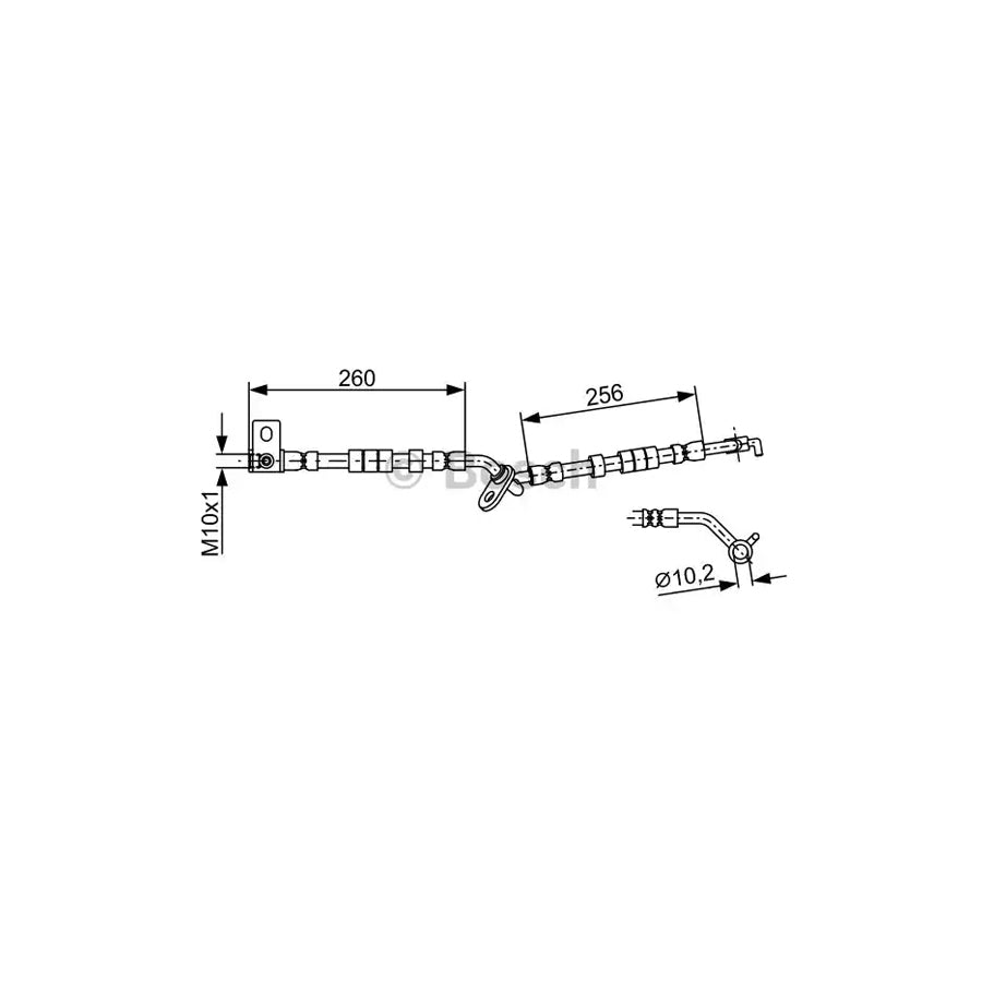 BOSCH 1 987 481 951 Brake Hose for MAZDA 6 516Mm