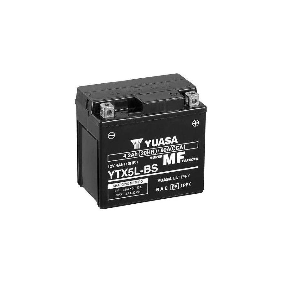 Yuasa YTX5L-BS 12v VRLA Motorbike & Motorcycle Battery