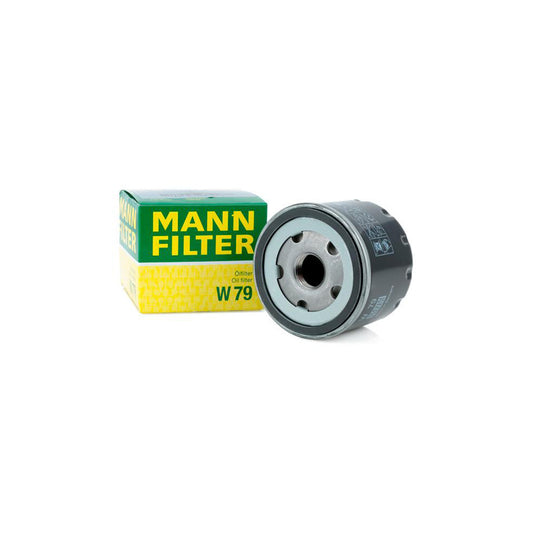 MANN-FILTER W 79 Oil Filter Spin-on Filter, with one anti-return valve