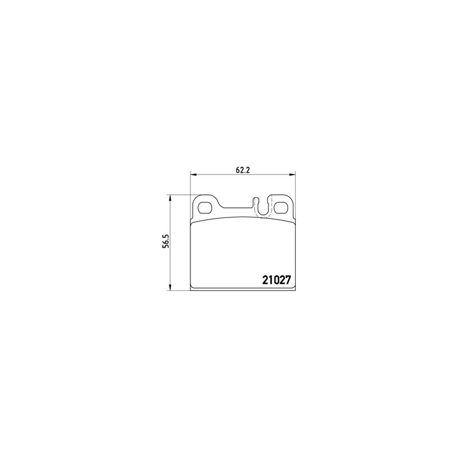 Brembo P 50 005 Brake Pad Set Suitable For Mercedes Benz S Class Prepared For Wear Indicator
