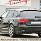 Rieger 00055508 Audi B8 B81 A4 Rear Diffuser for Twin Tailpipe Left & Right