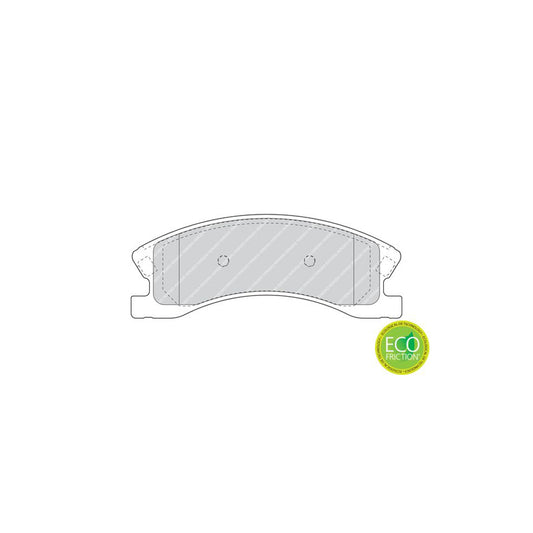 Ferodo Premier Eco Friction Fdb1659 Brake Pad Set For Jeep Grand Cherokee Ii Wj Wg Not Prepared For Wear Indicator Without Accessories