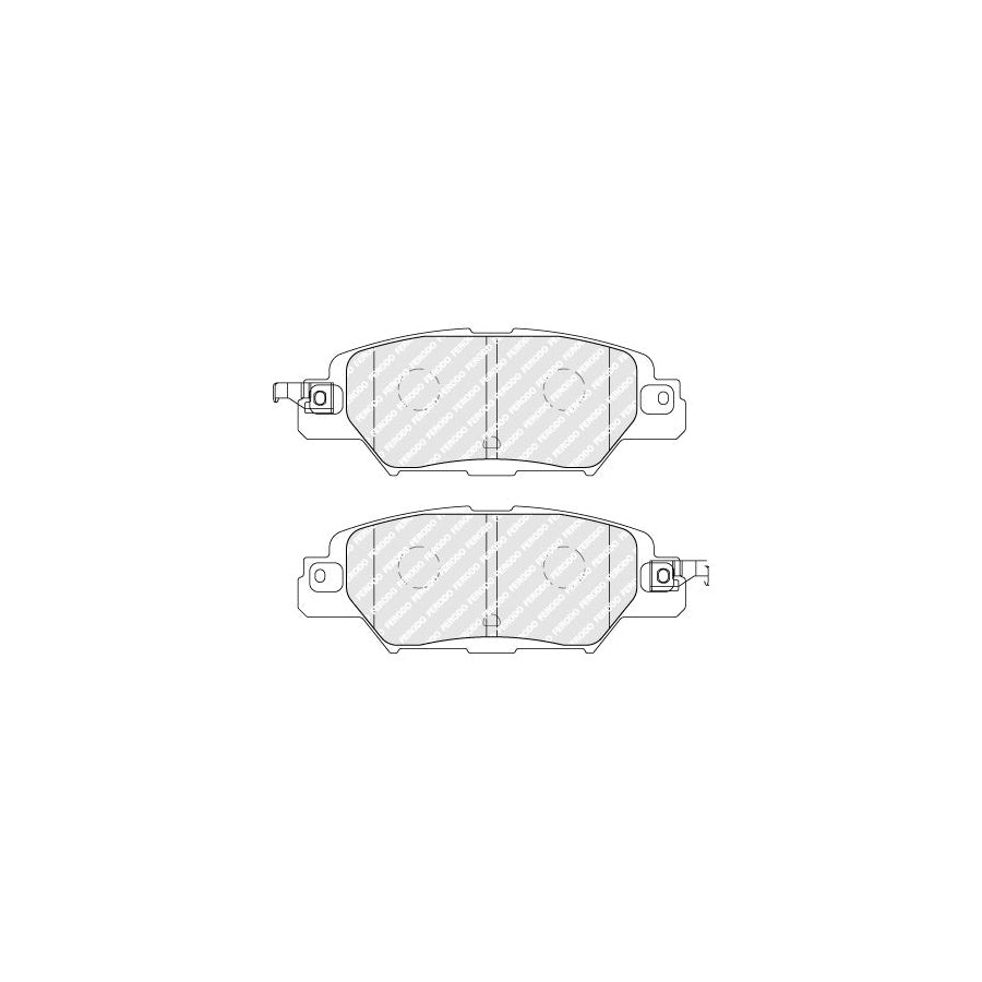 Ferodo Fdb5116 Brake Pad Set For Mazda Cx 5 With Acoustic Wear Warning Without Accessories