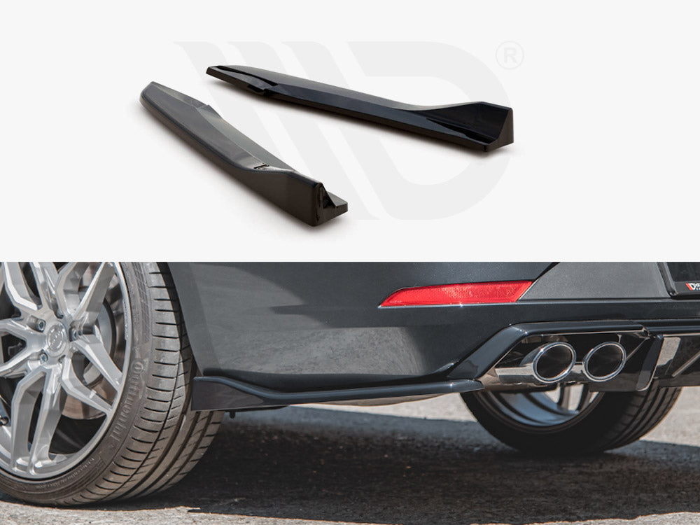 Maxton Design SE-LE-3F-CU-ST-RSD3T Rear Side Splitters V.3 Seat Leon Cupra MK3 Facelift Estate | Duco Car Parts UK Car Parts