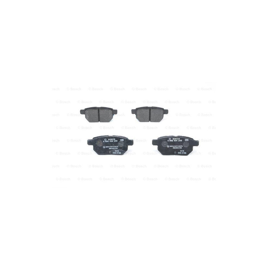 Bosch 0986494255 Brake Pad Set With Acoustic Wear Warning