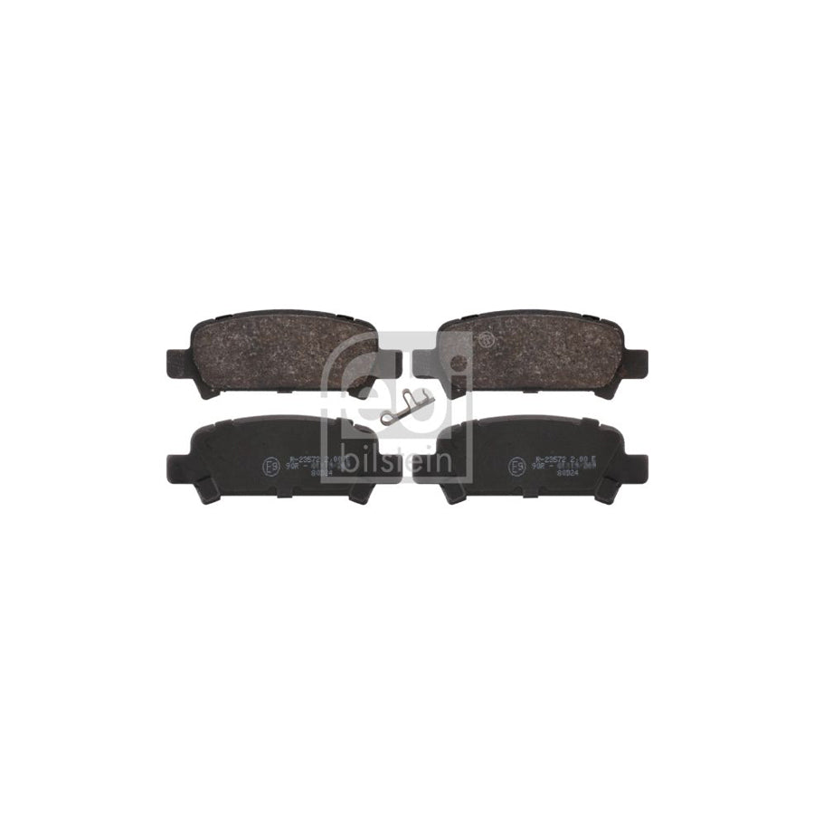 Febi Bilstein 16659 Brake Pad Set Rear Axle With Acoustic Wear Warning