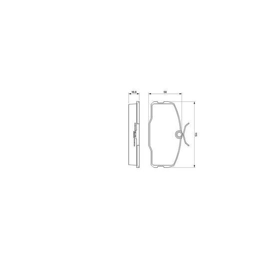 Bosch 0986424380 Brake Pad Set Suitable For Mercedes Benz S Class Coupe C126 BP191