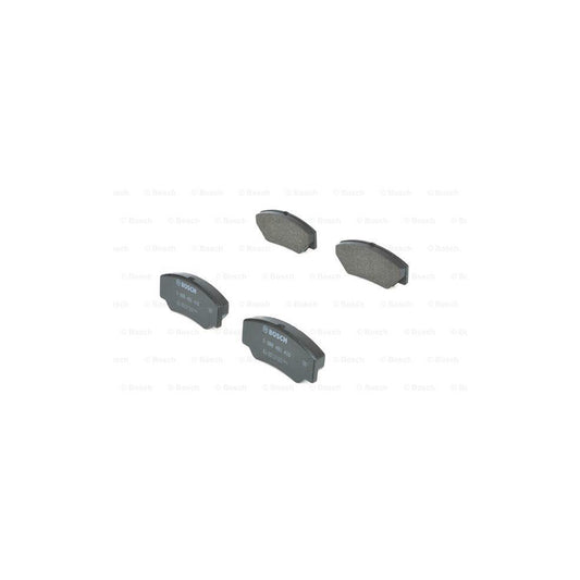 Bosch 0986491410 Brake Pad Set For Ford Transit With Anti Squeak Plate With Mounting Manual BP782