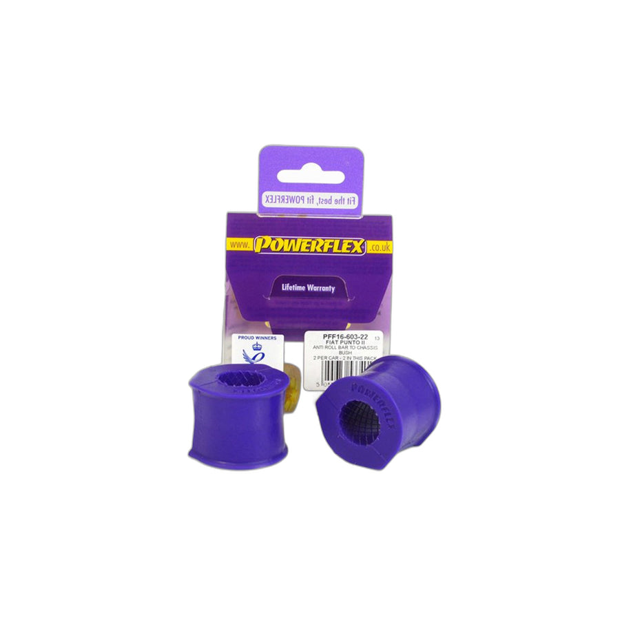 Powerflex PFF16-603-22 Lancia Fiat Front Anti Roll Bar To Chassis Bush 22mm (Inc. Delta & Punto) | Duco Car Parts UK Car Parts