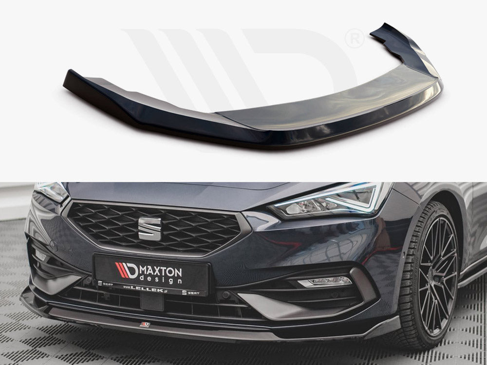 Maxton Design SE-LE-4-FR-FD3T Front Splitter V3 Seat Leon Fr MK4 (2020-) | Duco Car Parts UK Car Parts