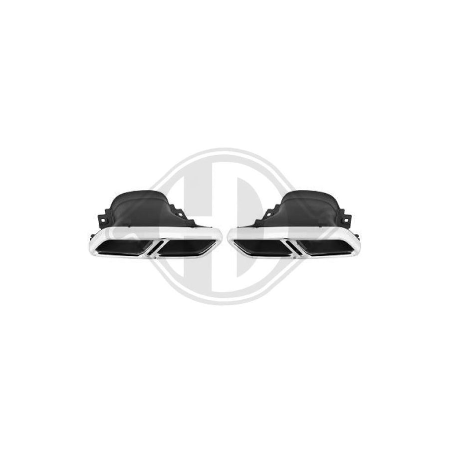 DIEDERICHS 4161801 Exhaust tip suitable for MERCEDES-BENZ GLS (X166) Stainless Steel, Left, Right
