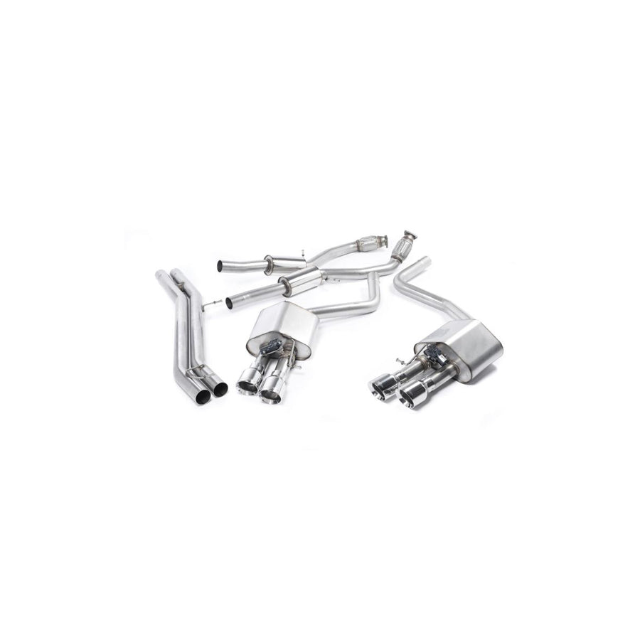 MillTek Audi D4 S8 Non-Resonated Cat-Back Exhaust