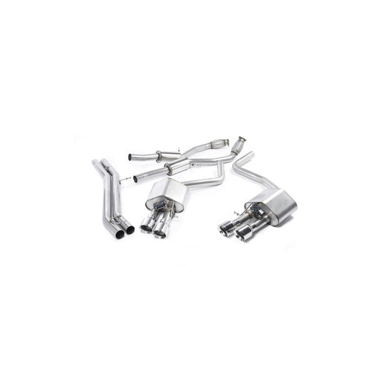 MillTek Audi D4 S8 Non-Resonated Cat-Back Exhaust
