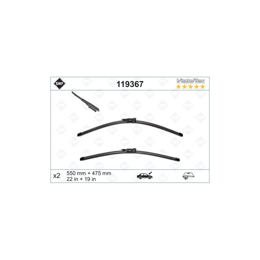 Swf Visioflex 119367 Wiper Blade For Fiat Stilo | Duco Car Parts UK Car Parts