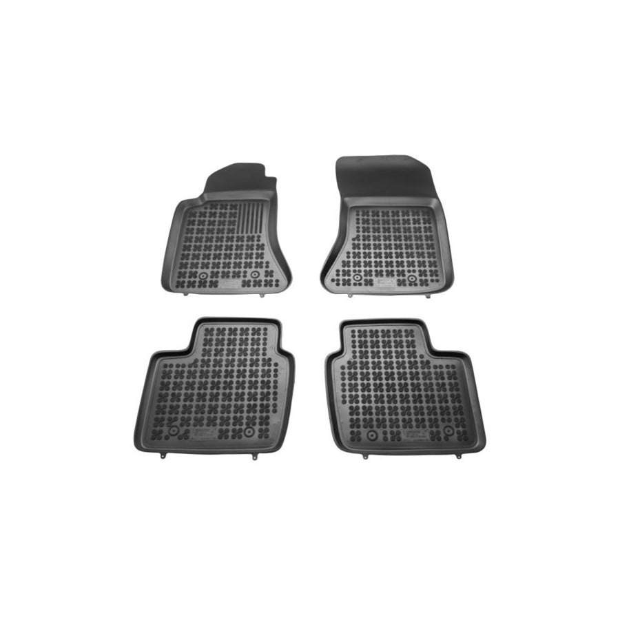 REZAW PLAST 200517 Floor mat set for OPEL OMEGA Elastomer, Front and Rear, Black