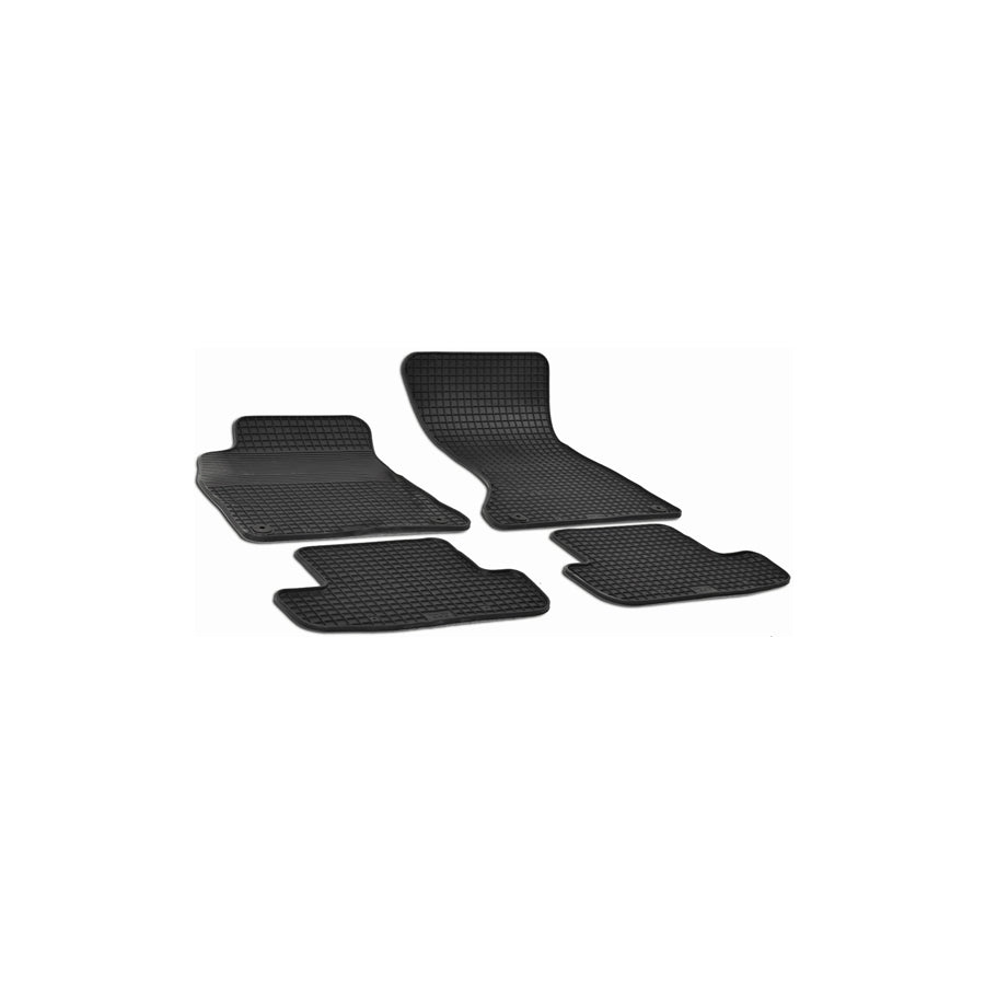 WALSER Tailored 50310 Floor mat set for AUDI A5 Elastomer, Front and Rear, Quantity: 4, Black