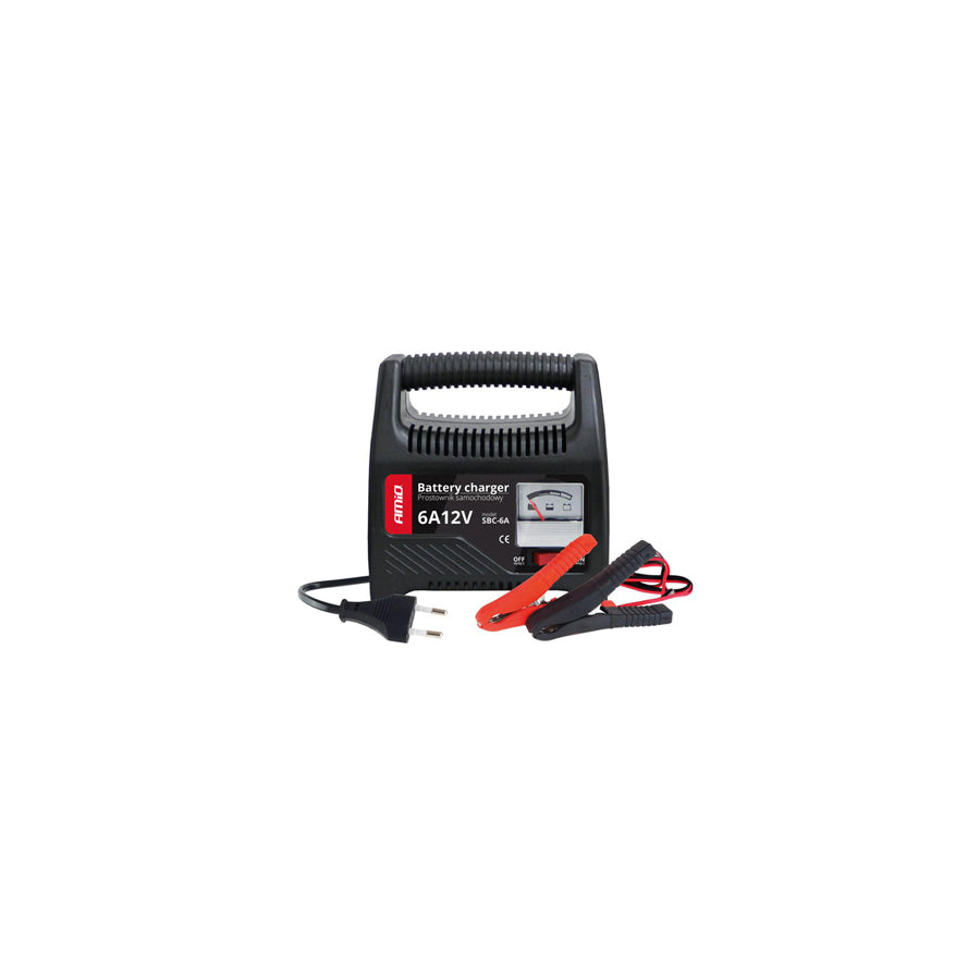 AMiO SBC-6A 02085 Battery Charger portable, with jump starter, 6A, 4.2A, 12V