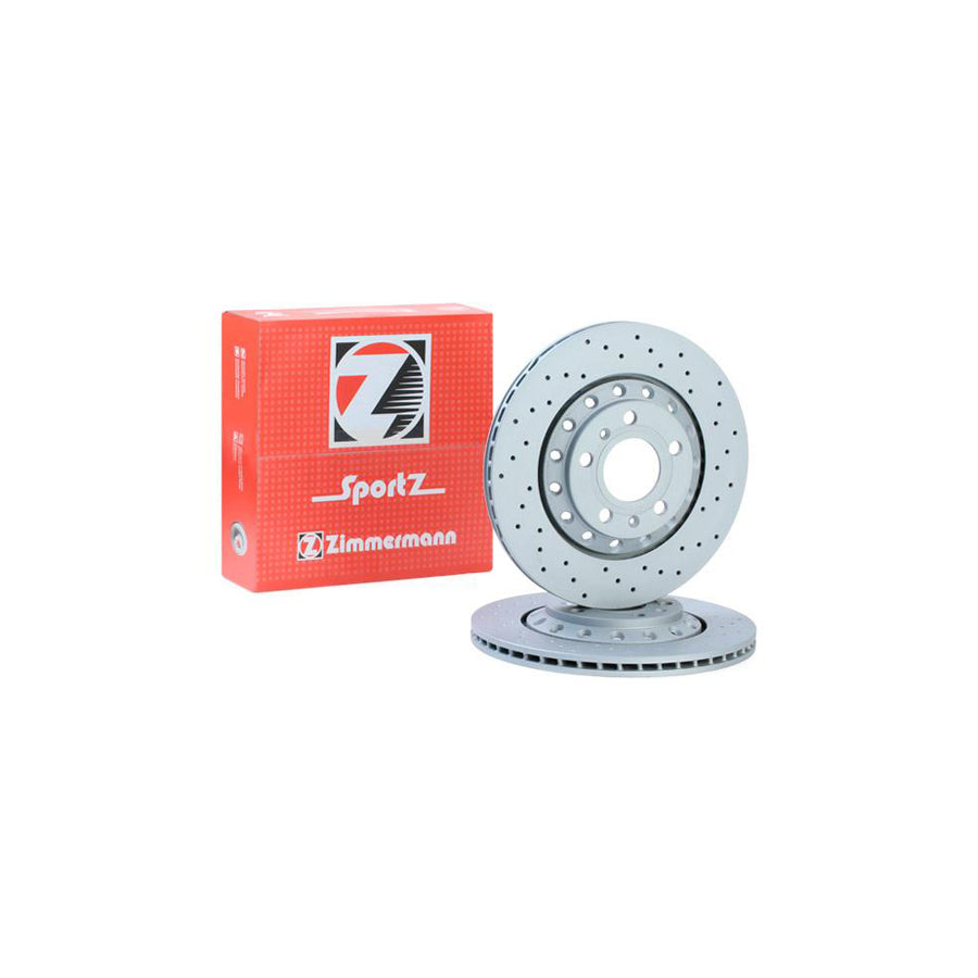 ZIMmERMANN SPORT COAT Z 100 3311 52 Brake Disc Externally Vented Perforated Coated High carbon