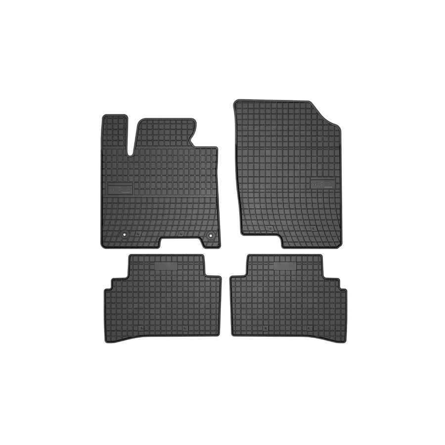 FROGUM Tailored, Basic 411432 Floor mat set for HYUNDAI Tucson (NX4, NX4E) Elastomer, Front and Rear, Quantity: 4, Black, (LHD)