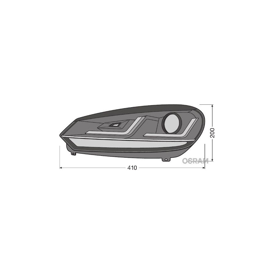 OSRAM LEDriving XENARC headlight LEDHL102-GTI Headlight Set for VW GOLF