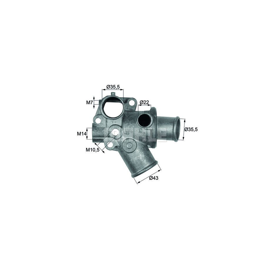 MAHLE ORIGINAL TI 116 70 Engine thermostat for FIAT MAREA Opening Temperature: 70°C, with seal