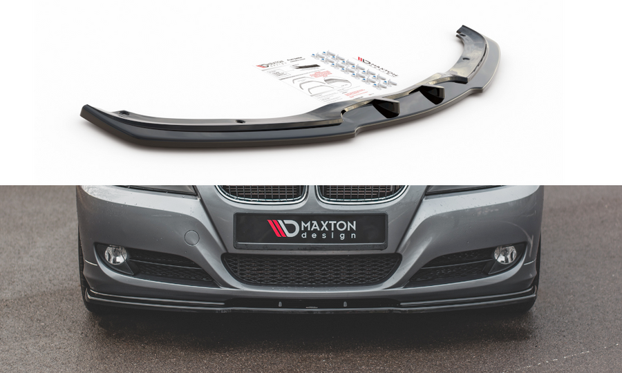 Maxton Design BM-3-91-FD1T Front Splitter V.2 BMW Series 3 E90 / E91 (Facelift) | Duco Car Parts UK Car Parts