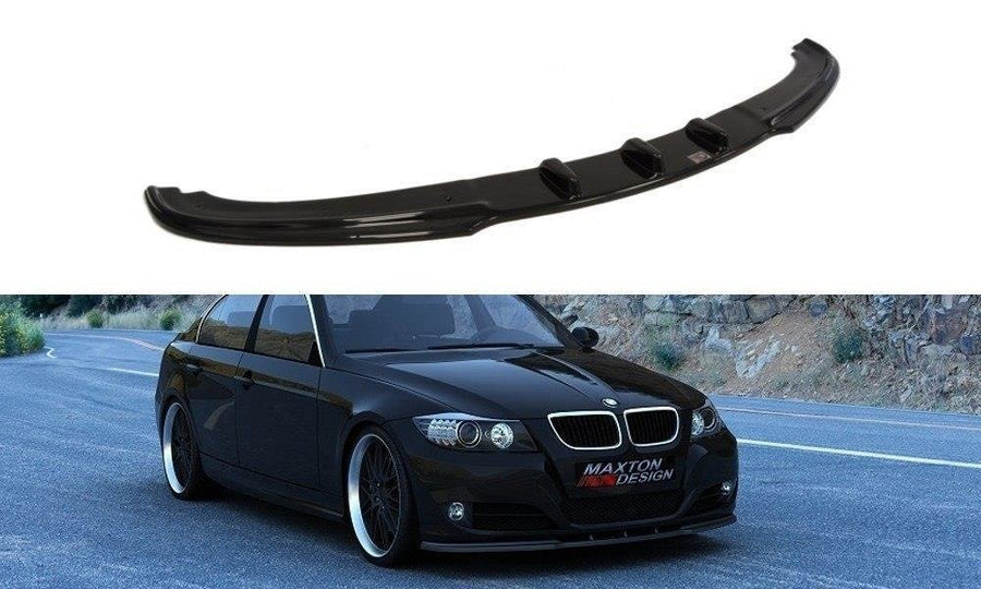 Maxton Design BM-3-90F-FD1T Front Splitter V.1 BMW Series 3 E90 / E91 (Facelift) | Duco Car Parts UK Car Parts