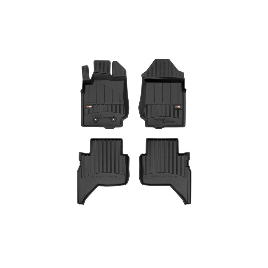 FROGUM Tailored, ProLine 3D409880 Floor mat set for FORD Ranger Mk3 (TKE) Elastomer, Front and Rear, Quantity: 4, Black, (LHD)
