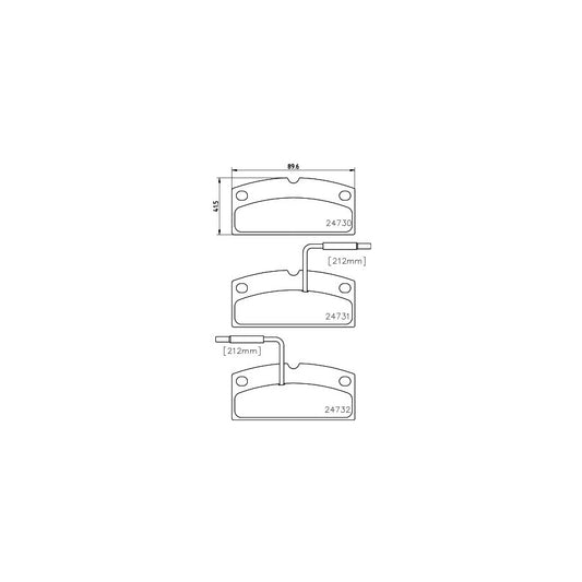 Hella 8DB 355 014 171 Brake Pad Set With Integrated Wear Warning Contact