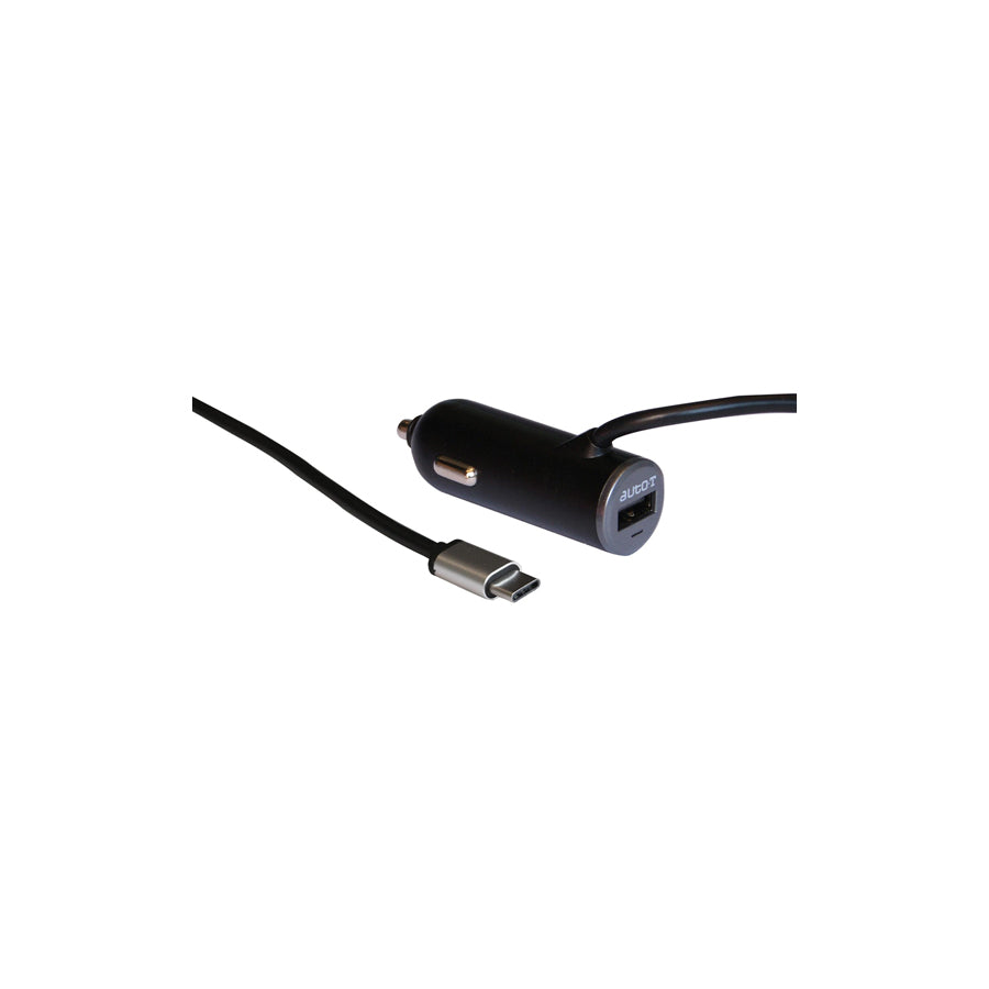 AUTO-T 540319 In-car charger with USB cable, USB type-A, USB type-C