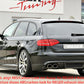 Rieger 00055507 Audi B8 B81 A4 Rear Diffuser for Original Twin Tailpipe Left