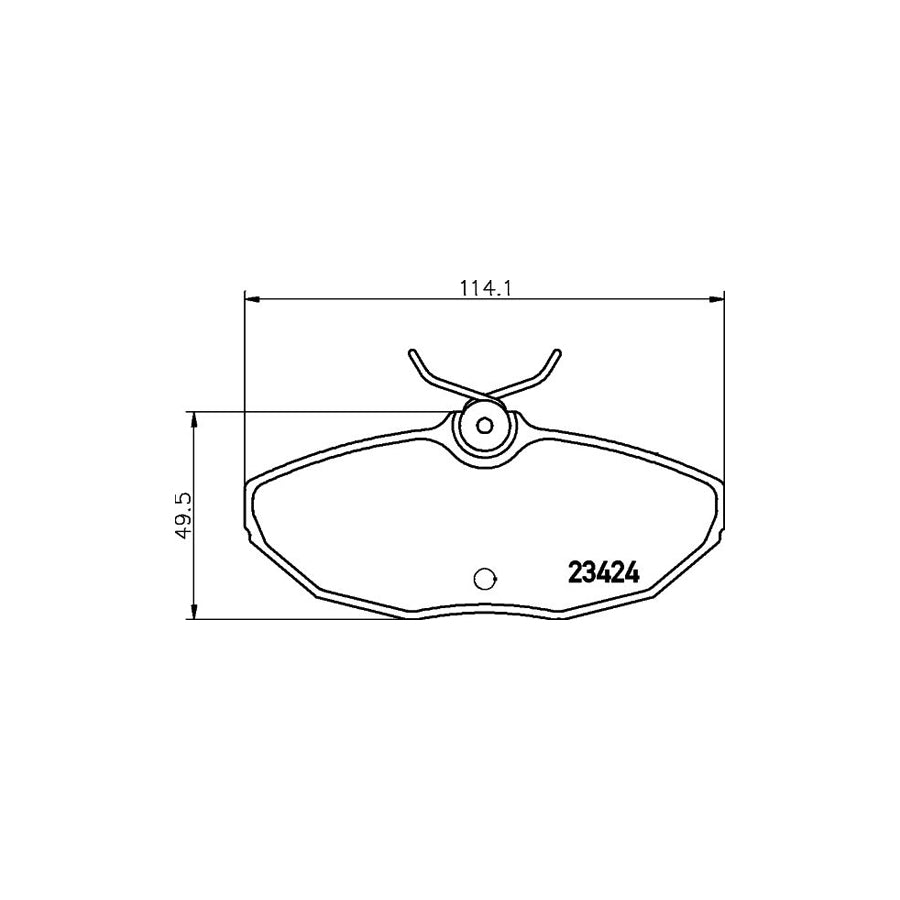 Hella 8DB 355 018 561 Brake Pad Set Not Prepared For Wear Indicator With Brake Caliper Screws