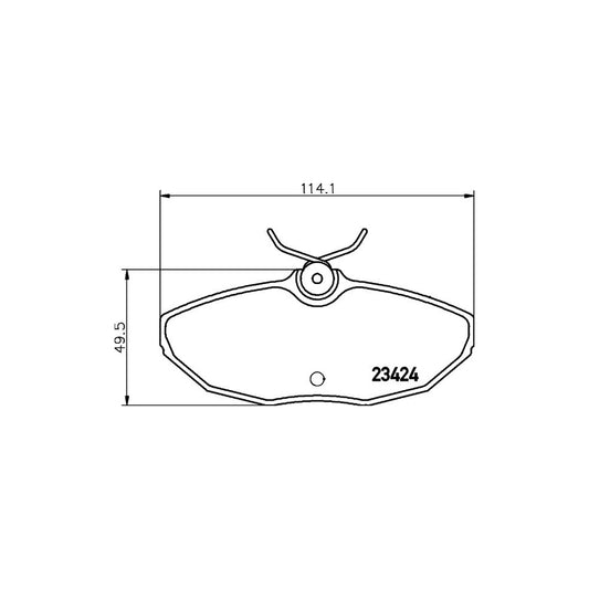 Hella 8DB 355 018 561 Brake Pad Set Not Prepared For Wear Indicator With Brake Caliper Screws