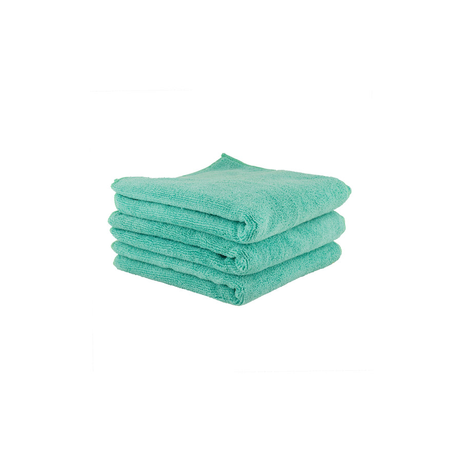 Chemical Guys Workhorse Professional Grade Microfiber Towel 3 Pack Green 16x16 | Duco Car Parts UK Car Parts