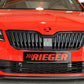 Rieger 00079040 Skoda 3T 3V Superb III Front Splitter -  Matte Black