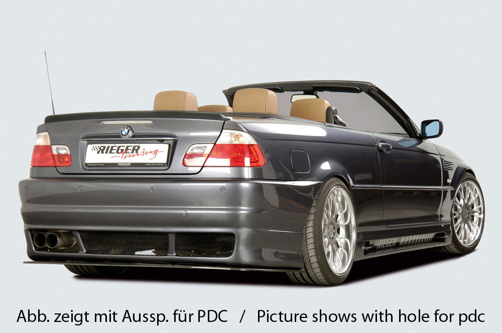 Rieger 00050208 BMW 3 Series E46 Rear Bumper