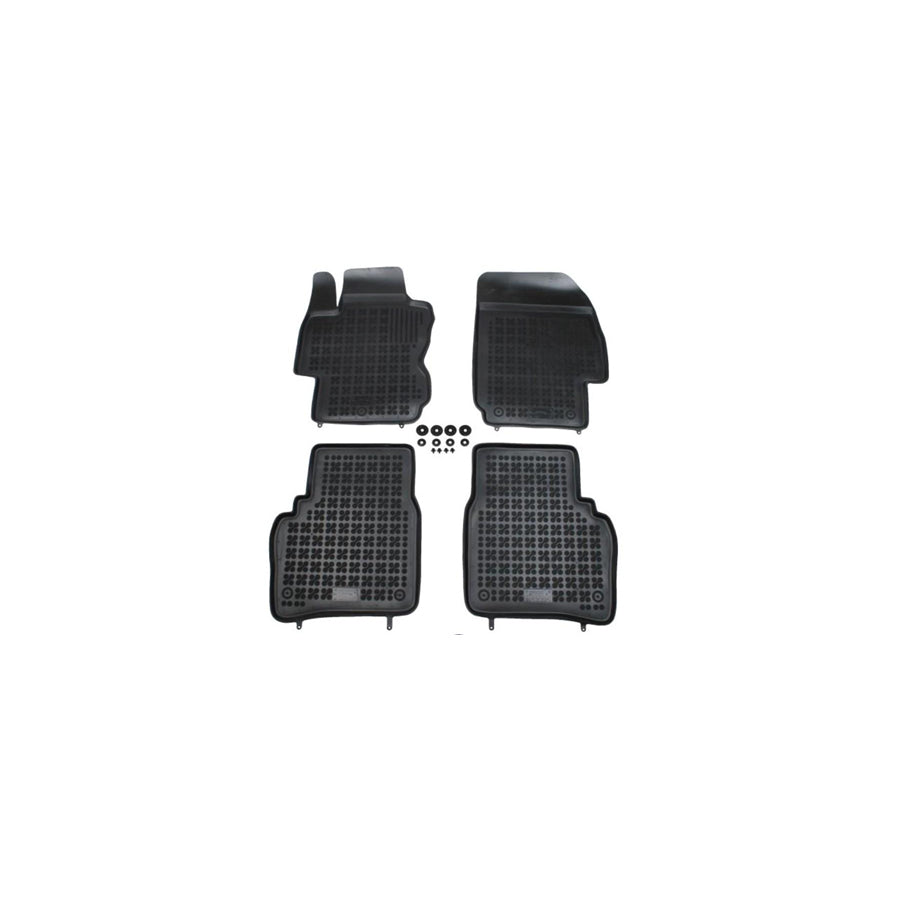 REZAW PLAST 201802 Floor mat set for NISSAN Note I (E11, NE11) Elastomer, Front and Rear, Quantity: 4, Black