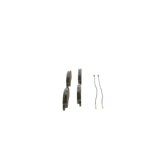Bosch 0986460946 Brake Pad Set Incl Wear Warning Contact With Anti Squeak Plate With Mounting Manual BP515