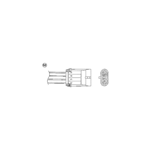 NTK Lambda Sensor / O2 Sensor (NGK 1938) - OTA7N-5A2