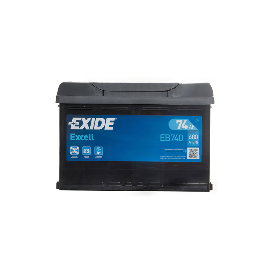 Exide Excell EB740 096 / 067SE Car Battery - 3 Year Guarantee