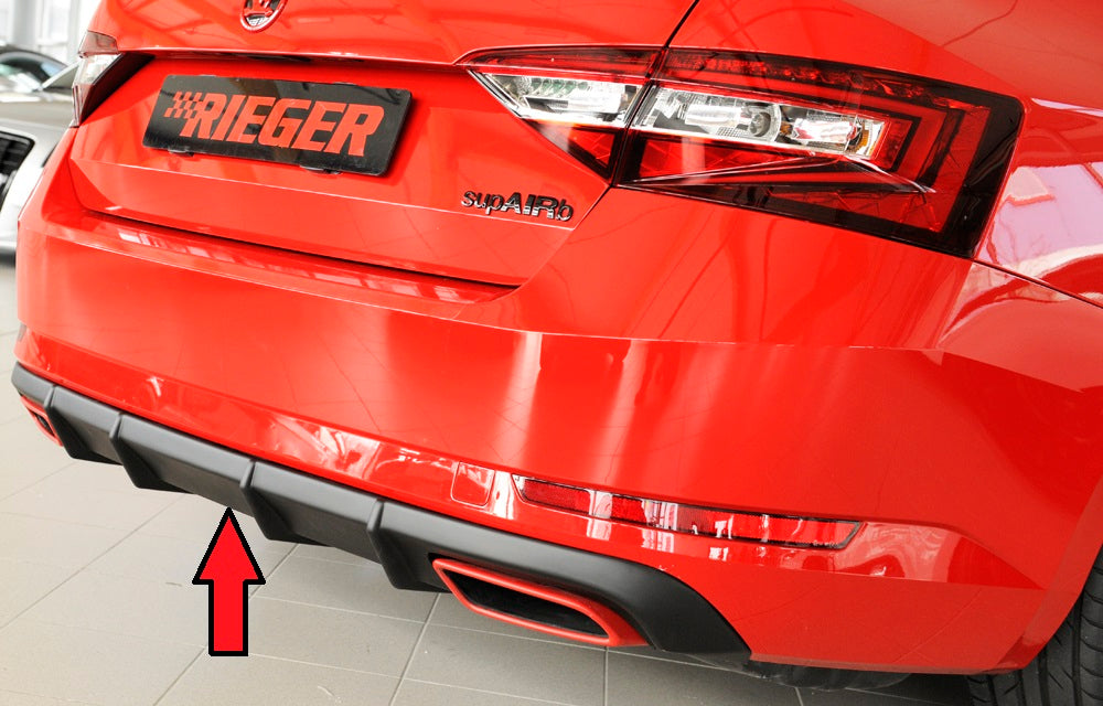 Rieger 00079044 Skoda 3T 3V Superb III Rear Diffuser