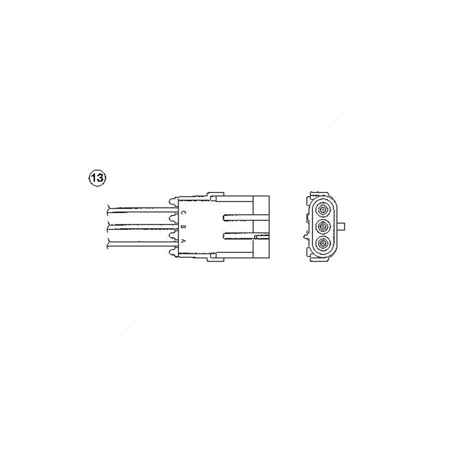 NTK Lambda Sensor / O2 Sensor (NGK 91762) - OZA828-EE15