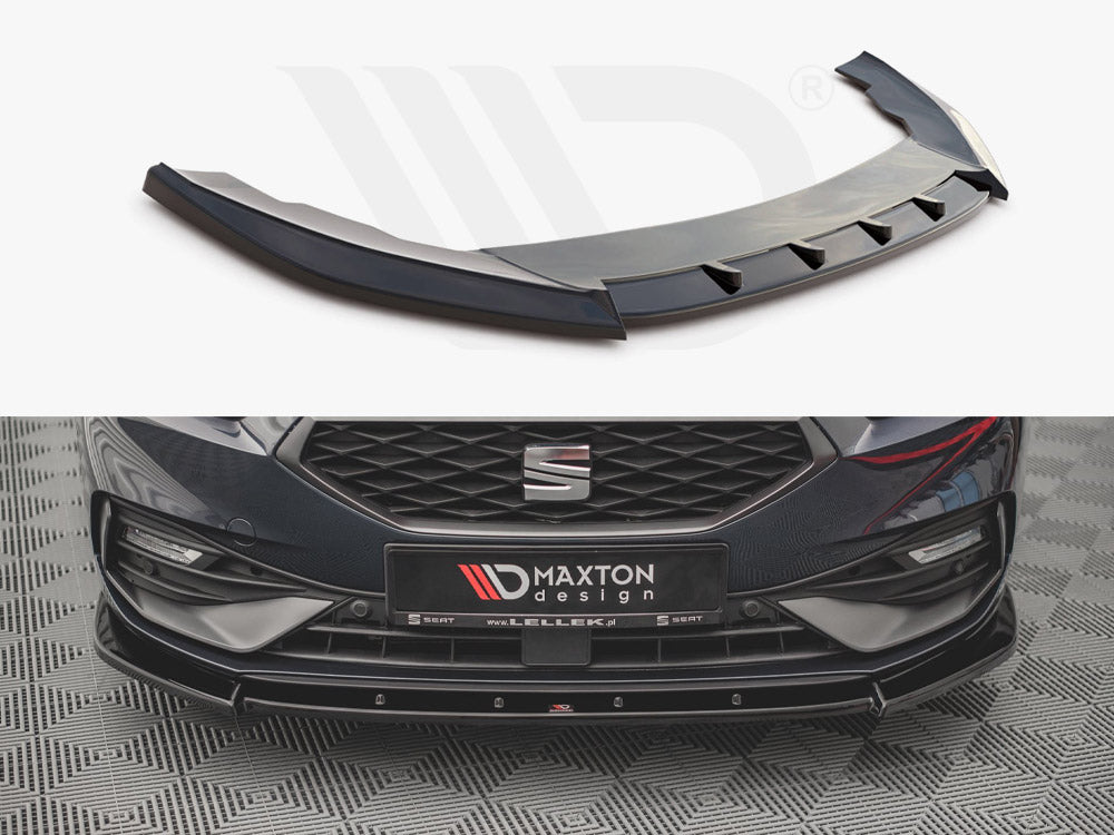 Maxton Design SE-LE-4-FR-FD1T Front Splitter V1 Seat Leon Fr MK4 (2020-) | Duco Car Parts UK Car Parts
