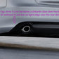 Rieger 00088200 Audi B8 B81 A5 Rear Diffuser for Twin Tailpipe Left & Right - Glossy Black