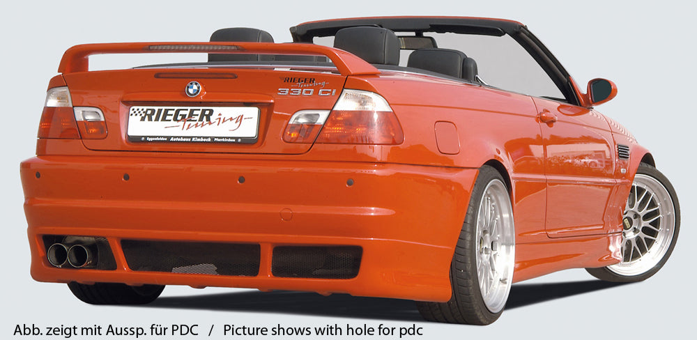Rieger 00050208 BMW 3 Series E46 Rear Bumper