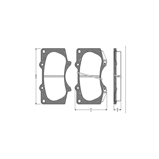 Bosch 0986Tb2449 Brake Pad Set Excl Wear Warning Contact With Accessories