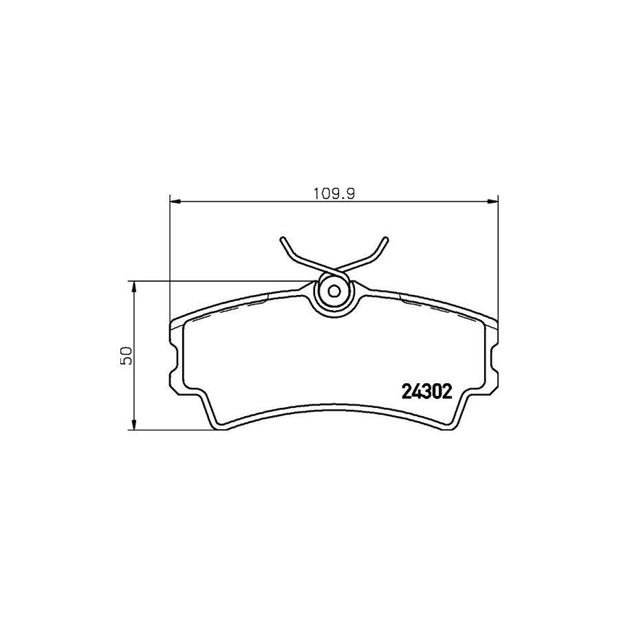 Hella 8DB 355 006 821 Brake Pad Set For Santana 300 350 Off Road Not Prepared For Wear Indicator With Brake Caliper Screws