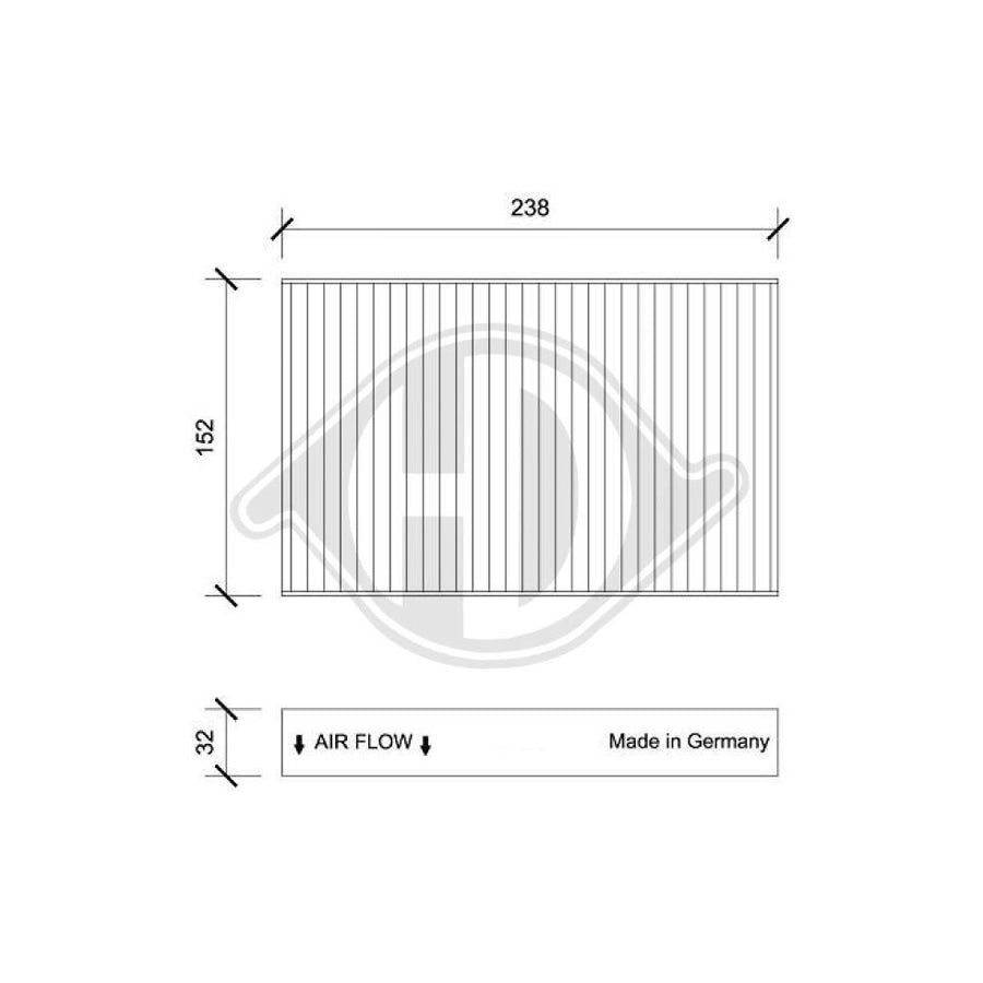 Diederichs Dci0209 Pollen Filter | Duco Car Parts UK Car Parts