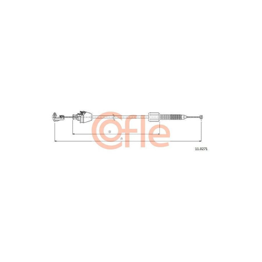COFLE 11.0271 Throttle Cable | Duco Car Parts UK Car Parts