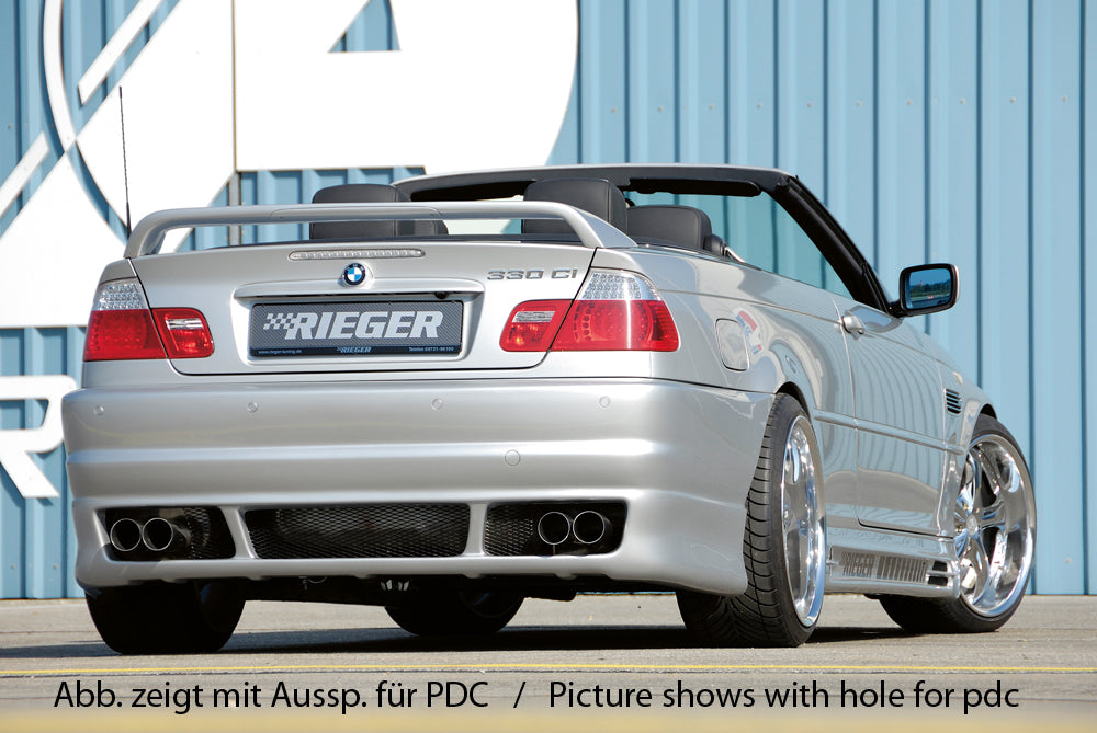 Rieger 00050208 BMW 3 Series E46 Rear Bumper